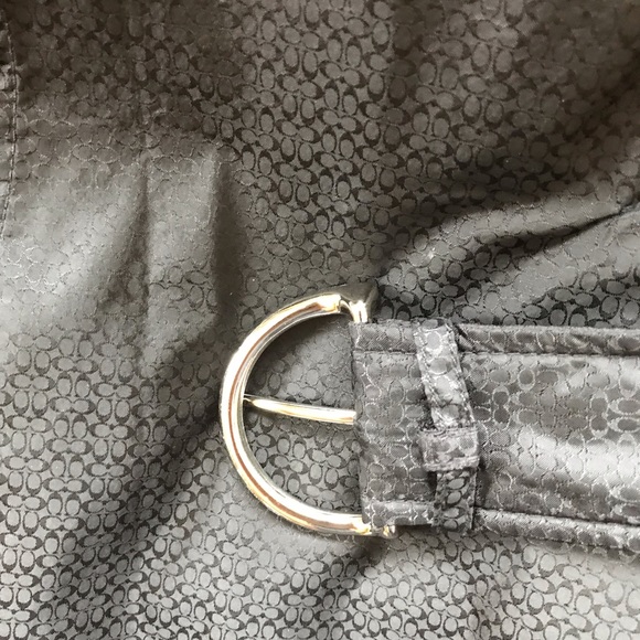 Coach Monogramed Belted Jacket , Black, Size Large - Picture 15 of 16